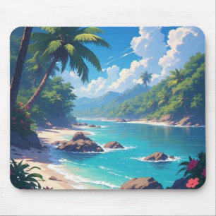 Tapis de souris de paysage océanique marin