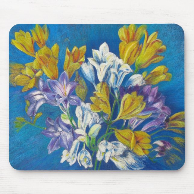 Tapis de souris de peinture de petit bouquet de (Devant)
