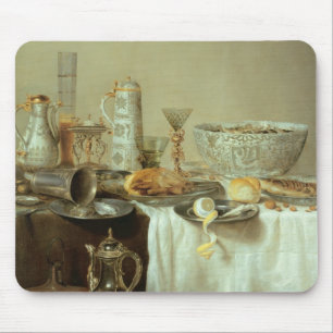 Tapis De Souris De petit déjeuner toujours la vie, 1638