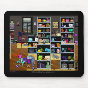 Tapis de souris de pièce de bourses