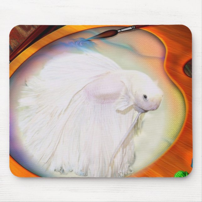 Tapis de souris de poissons de Betta (Devant)