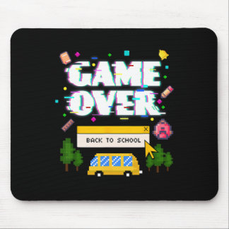 Tapis De Souris De Retour À L'École Drôle Retro Gamer Étudiants