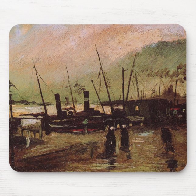 Tapis De Souris De Ruijterkade in Amsterdam par Vincent van Gogh (Devant)