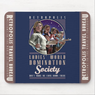 Tapis de souris de société de domination du mond