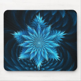 Tapis de souris de souffle de flocon de neige