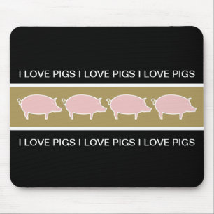 Tapis de souris de thème de porc