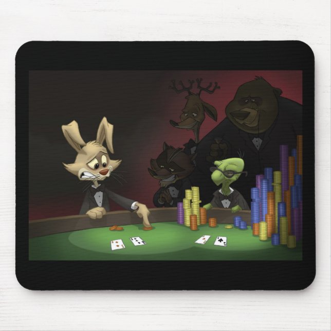 Tapis de souris de tortue et de lièvres (Devant)