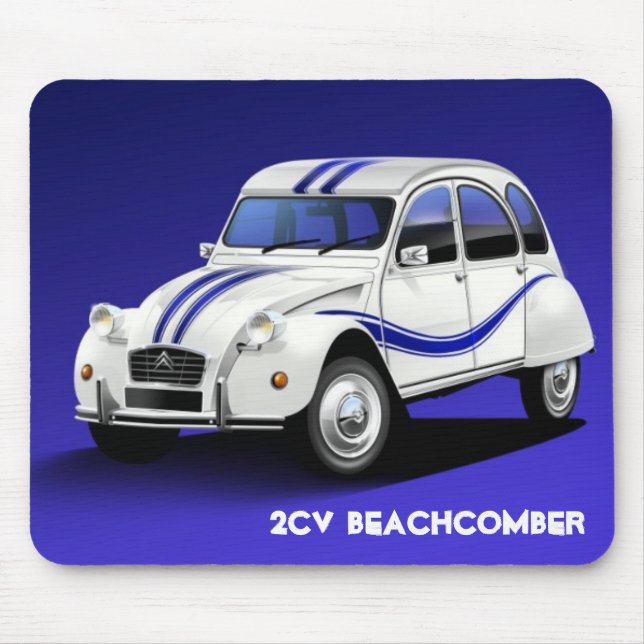 Tapis de souris de vague déferlante de Citroen 2CV (Devant)