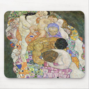 Tapis de souris de vie et mort de Gustav Klimt