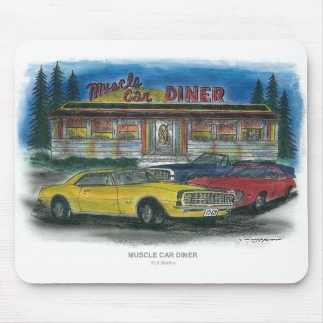 Tapis de souris de WAGON-RESTAURANT de VOITURE de (Devant)