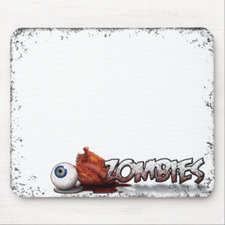 Tapis de souris de zombis de coeur d'oeil