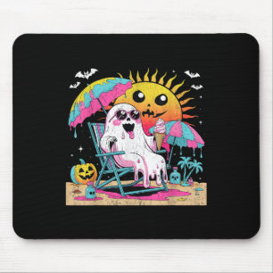 Tapis De Souris Dead Inside Tan Extérieur Funny Ghost Beach Art