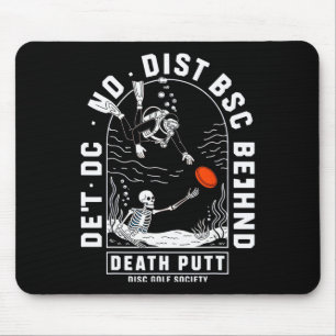 Tapis De Souris Death Putt Disc Golf Society Scu Diver Halloween F