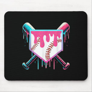 Tapis De Souris Débit De Baseball Pour Garçons Ice Cream Drip Jeun