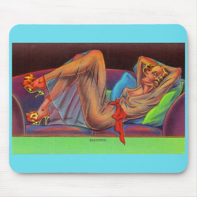 Tapis De Souris début des années 1940 Belle petite épingle (Devant)