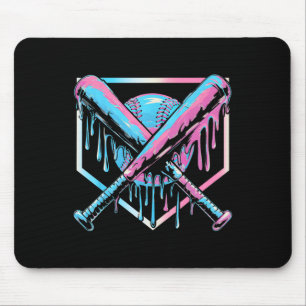 Tapis De Souris Déchets De Baseball Pour Garçons Crème Glace Avec