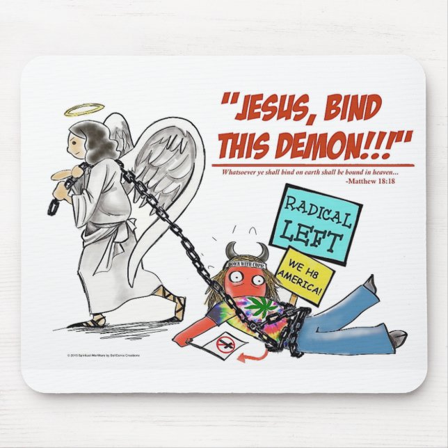 Tapis De Souris Déclarez la guerre spirituelle ! Mousepad (Devant)