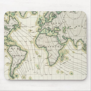 Tapis De Souris Déclinaison magnétique du monde