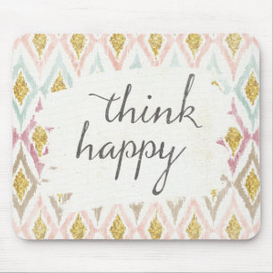 Tapis De Souris Deco mou V pensent heureux