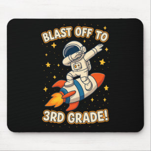Tapis De Souris Décollage pour la 3e année Drôle d'astronaute Reto