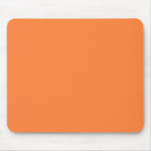 Tapis De Souris Décor couleur orange Mango solide prêt à customise