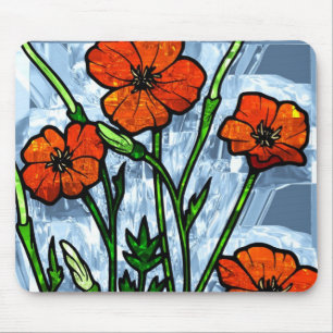 Tapis De Souris Décor fleuri 40 mousepads