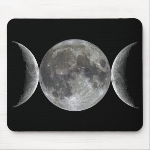 Tapis De Souris Déesse triple de lune