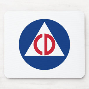 Tapis De Souris défense civile Mousepad
