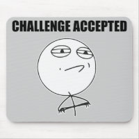 Défi Accepté Rage Face Comique Mème