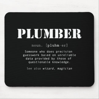 Tapis De Souris Définition amusante du dictionnaire du plombier