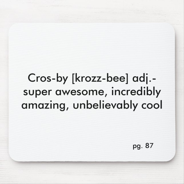 Tapis De Souris définition crosby de Sidney (Devant)