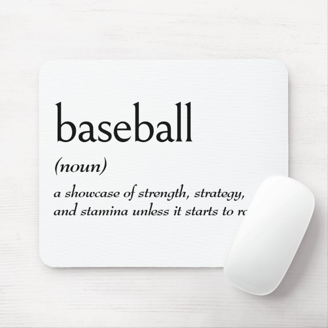 Tapis De Souris Définition De Dictionnaire Pour BASEBALL (Avec souris)