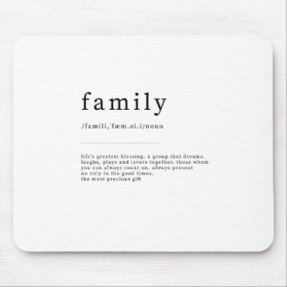 Tapis De Souris définition de famille Dictionnaire Art Imprimer Ci