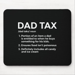 Tapis De Souris Définition de l'impôt Cadeaux pour papa Drôle papa