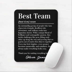 Tapis De Souris Définition d'équipe exceptionnelle personnalisée p