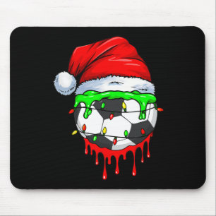 Tapis De Souris Dégoulinade de foot de Noël pour garçons Dégoulina