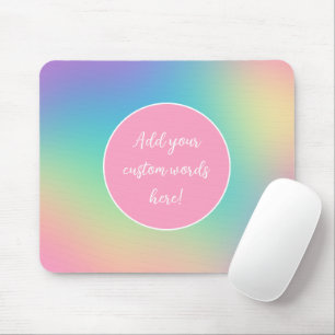 Tapis De Souris Dégradé arc-en-ciel personnalisé