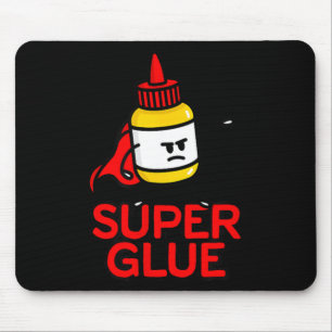 Tapis De Souris Déguisement de super-héros drôle de colle forte po