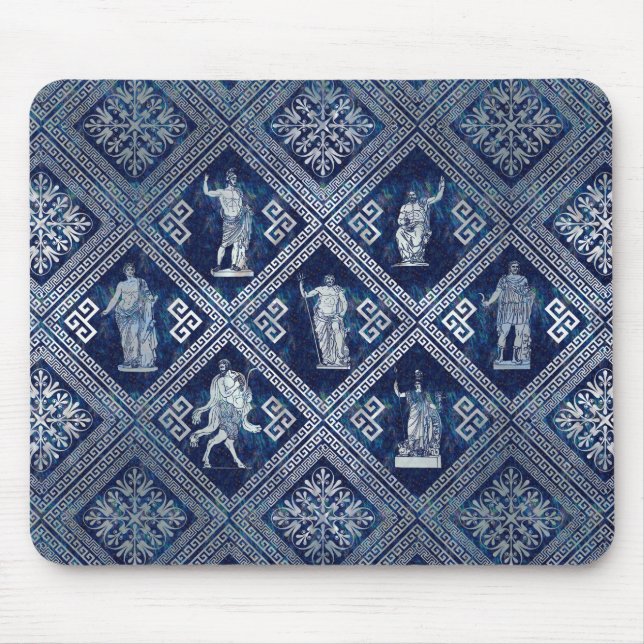 Tapis De Souris Déités grecques et méandre ornement clé (Devant)