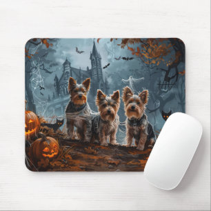 Tapis De Souris Délice de chien de la nuit d'Halloween pour Terrie