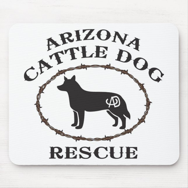 Tapis De Souris Délivrance de chien de bétail de l'Arizona (Devant)
