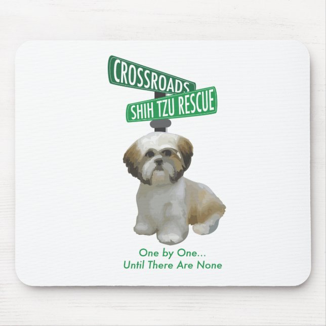 Tapis De Souris Délivrance de ShihTzu de carrefours (Devant)