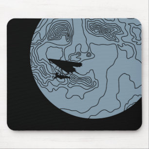 Tapis De Souris deltaplane au clair de lune