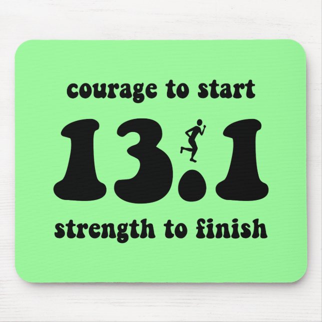 Tapis De Souris Demi de marathon inspiré (Devant)