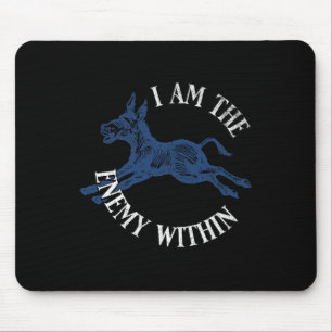 Tapis De Souris Démocrate Kamala Harris Ennemi Intérieur Anti-trum