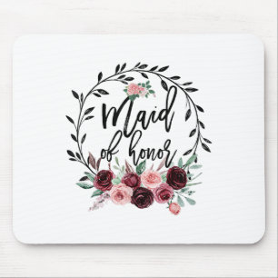 Tapis De Souris Demoiselle d'honneur Fleur Shower Mariage Enterrem