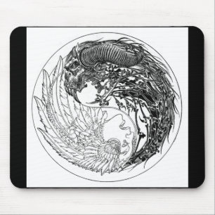Tapis De Souris Démon-Ange Yin-Yang