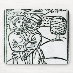 Tapis De Souris Démon faisant l'amour à une sorcière