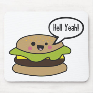 Tapis De Souris D'enfer hamburger ouais