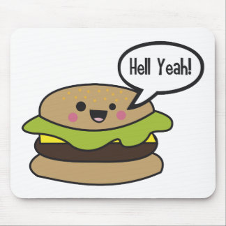 Tapis De Souris D'enfer hamburger ouais